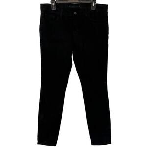 J Brand Womens OP Jett Skinny Black Zip Fly Mid Rise Stretch Jeans sz 32 x 29